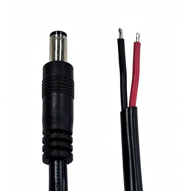 DC5525 Male Connector Cable 5.5*2.5mm DC Power Charging Cord Universal Connection Wire 20cm 20AWG