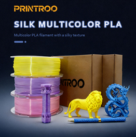 Filament PLA SILK PRINTROO 1,75 mm pour impression 3D, effet brillant intense, logo personnalisé, décoration commerciale, pièces d'impression 3D
