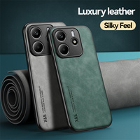 Étui de téléphone en cuir PU de luxe pour Redmi Turbo 5 Max Note 15 Pro+ K90 Pro Max 15 15C, support magnétique pour voiture, coque arrière agréable au toucher
