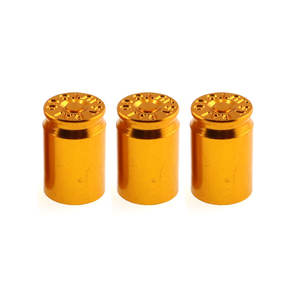 Bunte Metall kugel gehäuse Rad Staubs chutz hüllen Black <span class=keywords><strong>Bullet</strong></span> Tire Valve Stem Cap - Product Image 4