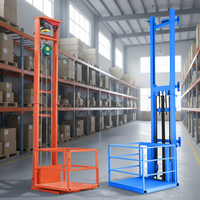 Nouvelle plateforme de levage et de chargement de marchandises électrique hydraulique, type rail d'usine, élévateur de marchandises électrique fixe pour usage domestique intérieur et extérieur