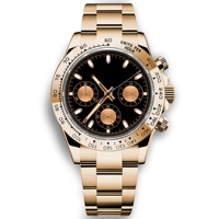 Reloj de Lujo Automático para Hombre de 39mm con Logo Estéril, Cronógrafo de Cuarzo VK63, Acero Inoxidable y Logo Personalizado
