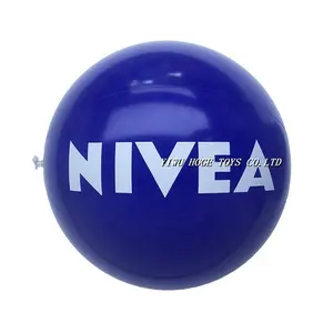 16 Inch Kustom Inflatable Promosi PVC Dicetak Bola Pantai dengan Nivea Logo