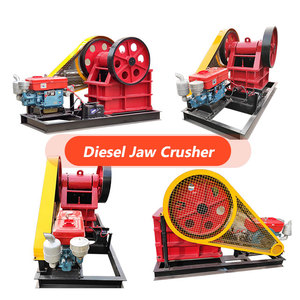 Achat en lot de petites concasseurs à mâchoires diesel pour le broyage de diverses roches dures. Les concasseurs sont livrés avec des tamis. - Product Image 1