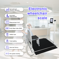 Báscula Digital Electrónica con Pantalla Táctil para Silla de Ruedas, Plataforma de Acero para Pesaje de Pacientes Discapacitados en Hospitales, OEM HIS
