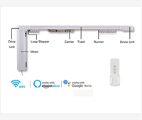 Ouvre-rideaux intelligent Tuya Zigbee moderne Système électronique Télécommande automatique Conducteurs de rideaux intelligents pour le salon
