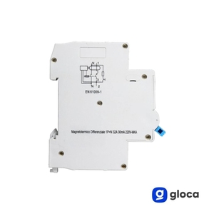 Disjoncteur miniature Gloca Rcbo 1P+N 32A 30mA 250V Courbe C Montage sur rail DIN - Product Image 5