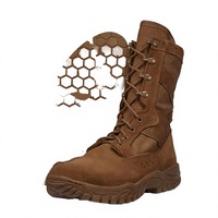 Bottes tactiques légères Belleville Flyweight C320 8 pouces à lacets pour hommes, en cuir pleine fleur ventilé, semelle Vibram, fabriquées aux États-Unis