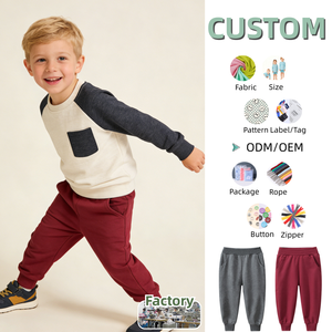 Pantalones de <span class=keywords><strong>Invierno</strong></span> para Bebé, Pantalones Deportivos de Color Sólido para Niños, Pantalones Casuales para Niños, Pantalones Deportivos Cómodos para Niños, Culottes con Cinturón - Product Image 1