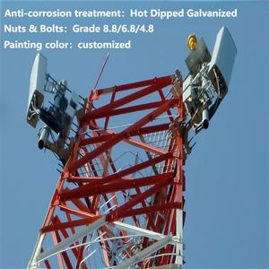 Torre de Comunicaciones Jiayao de 35m para Amplificación de Señal en Zonas Rurales |   Mástil Angular de Acero Galvanizado Q355 de 3 Patas para Estación Base en <span class=keywords><strong>Valles</strong></span> Remotos - Product Image 3