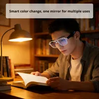 Lunettes Intelligentes Cenyuan 2025 à Changement de Couleur, Contrôle Tactile, Traduction, Chargement Magnétique, Batterie 65mA, Appels et Musique