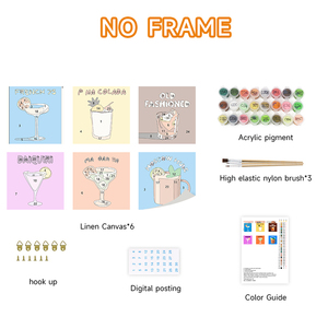 ORFON - Kit de Pintura por Números de Ciudades Famosas del Mundo, 6 Piezas, Pintura por Números DIY <span class=keywords><strong>para</strong></span> Viajes, Set de Lienzos <span class=keywords><strong>con</strong></span> Impresión UV Acrílica, Hawái - Product Image 3