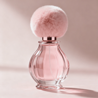 Flacon de parfum cylindrique/plate en verre transparent de luxe 30 ml, nouveau design unique, boîte de flacon de parfum, logo personnalisé, sérigraphie