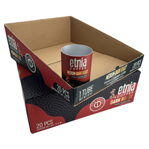 OEM Colorful Corrugated Cardboard Box Paper Coffee Cans Display Shipping Carton Cylinder Tube Box