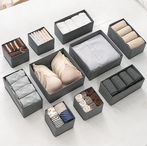 <span class=keywords><strong>กล่อง</strong></span><span class=keywords><strong>เก็บ</strong></span>ผ้านอนวูฟเวนแบบพับได้ลิ้นชักจัดระเบียบ<span class=keywords><strong>ชุด</strong></span>ตู้เสื้อผ้าช่องแบ่งสำหรับชุด<span class=keywords><strong>ชั้น</strong></span><span class=keywords><strong>ใน</strong></span>ถุงเท้ายกทรงผ้าพันคอ - Product Image 2