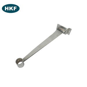 Produk baru braket rak Tampilan gantung logam besi krom Slatwall untuk dukungan tabung bundar pajangan dengan kualitas terbaik - Product Image 3