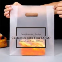 Emballage de cuisson personnalisé sac à main de pain sac à emporter sac en plastique pour dessert pâtisserie pâtisserie pâtisserie sac en plastique impression de logo