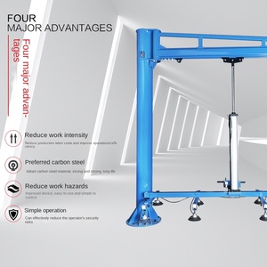 Pengumpan pemotong Laser pneumatik baru pengangkat vakum pelat baja pengisap Crane Rocker lengan PLC komponen inti 500kg kapasitas beban 5m - Product Image 3