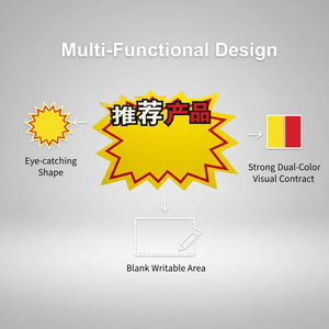 Etiquetas para productos alimenticios y frutas de supermercados al por mayor, publicidad de alimentos, pegatinas promocionales - Product Image 2