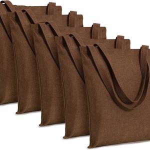 Sac fourre-tout en toile de coton bio recyclable de haute qualité, 12 oz, avec logo personnalisé - Product Image 1