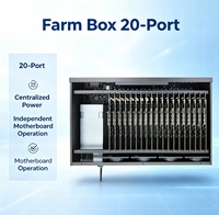 Châssis de serveur industriel 20 baies pour farm téléphonique, avec carte mère OPPO Reno6 Pro préinstallée, boîtier de contrôle de groupe multi-appareils USB OTG