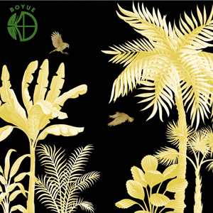 Papel Tapiz Mural de Plantas Personalizado, Impermeable, de Tela No Tejida, Seda y PVC, para Decoración de Paredes Interiores - Product Image 5