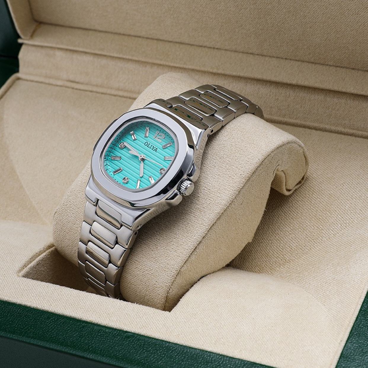 OEM 1688 Custom 34mm Quartz Watches Silver Quality Ladies Wholesale Price  Waterproof Elegant Watches for Female With Hot Sale