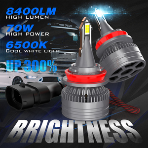 Hot bán hiện đại <span class=keywords><strong>cl23</strong></span> H11 Led Đèn Pha 3570chip 6000LM 70 Wát H7 H1 9005 9006 đèn tự động IP68 Led Đèn Pha cho phổ xe - Product Image 3