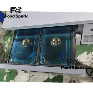 Base Refrigerada para Chef de Acero Inoxidable 304 de Alta <span class=keywords><strong>Calidad</strong></span> a <span class=keywords><strong>Precio</strong></span> de Fábrica, con 2 Cajones y Compresor Embraco con Certificación CE - Product Image 5