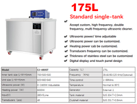 Équipement de nettoyage ultrasonique industriel en acier inoxydable CANDOSONIC2026, nouveau modèle, 175L, avec chauffage, minuterie, haute fréquence