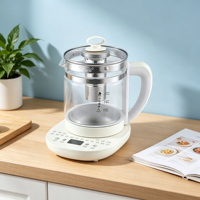 Bouilloire Électrique Multifonctionnelle 1,8 L en Acier Inoxydable pour la Conservation de la Santé, Chauffage et Stérilisation Mécaniques
