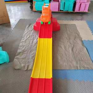 Bon marché, rose, coloré, toboggan de jardin en plastique pour bébé, petite place simple, toboggan sur des mini montagnes russes pour tout-petits à vendre - Product Image 5