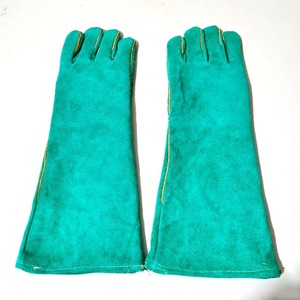 Guantes de Soldador Personalizados, Resistentes al Fuego, Anti-radiación y Anti-escaldaduras, de Doble Capa, de Cuero Vacuno Cosido - Product Image 2