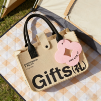 Bolsa de Fieltro Personalizada con Logotipo, Bolsa de Compras Reutilizable, Bolsas de Fieltro de Alta Calidad para Bodas, Bolsa de Almacenamiento Multifuncional