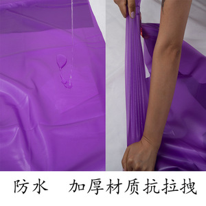 Tablier en PVC imperméable et résistant à l'huile pour la cuisine et le travail, couleur unie, taille adulte - Product Image 3