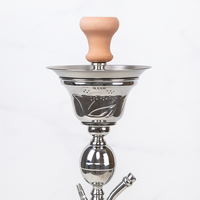 Ensemble de chicha moderne, chicha avec design glacé, acier inoxydable + verre, salon, bar, fête, maison, club, cadeau, fabrication OEM, vente en gros haut de gamme
