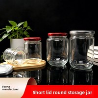 Bocaux en verre borosilicate hermétiques de qualité supérieure avec couvercles métalliques, empilables, compatibles lave-vaisselle, contenants alimentaires pour confitures, épices et projets DIY