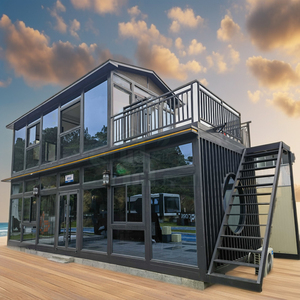 Casa Container Abitabile <span class=keywords><strong>in</strong></span> <span class=keywords><strong>Legno</strong></span> da 20ft e 40ft Flat-Pack, Container Residenziale Impermeabile <span class=keywords><strong>in</strong></span> Vetro, Ufficio <span class=keywords><strong>in</strong></span> Container Marittimo Modificato - Product Image 1