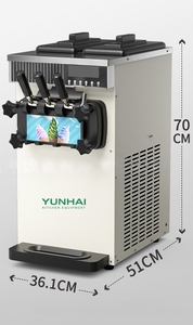 Máquina de Hielo Vertical de Sobremesa, Máquina de Hielo Comercial, de Tamaño Pequeño para Uso en Puestos y Uso Doméstico - Product Image 2