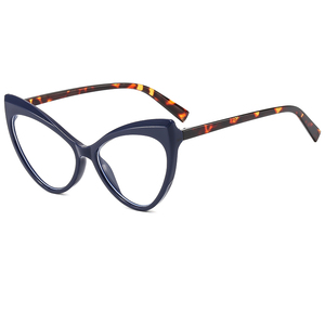 Montura de Gafas de Ojo de Gato con Aro Completo y Patrón Sólido Anti-Luz Azul para Mujer, Fabricada en Material PC, Disponible en Stock - Product Image 5
