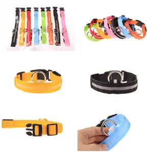 Amazon hotsale pet collar durable luminous collar high quality LED flashing dog collar for dogs safety at night