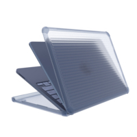 Étui pour ordinateur portable de style rayé fin, MacBook Neo, coque antichoc PC+TPU