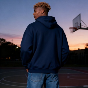 เสื้อฮู้ดแบบรูดซิปมีฮู้ดผ้าฟลีซหนา500 GSM พิมพ์ลายผลิตจาก TKAN359 - Product Image 3