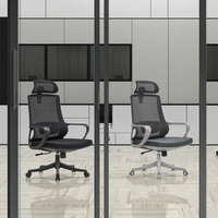 Chaise de bureau moderne en maille chromée Ekintop - Chaise de travail ergonomique pour visiteurs et cadres avec hauteur réglable et base pivotante