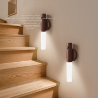 Lampe murale LED à induction corporelle magnétique en acrylique de style minimaliste pour chambre à coucher, veilleuse d'ambiance pour le commerce extérieur