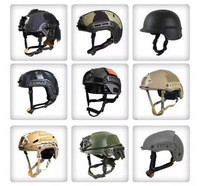 Casque de moto tactique rapide ABS haute résistance de protection personnalisée avec visière