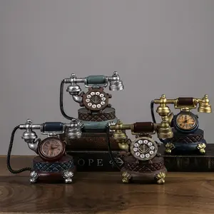 Модель телефона в стиле ретро, часы для украшения кабинета, кафе, ресторана, часы на сиденье, украшение для магазина одежды