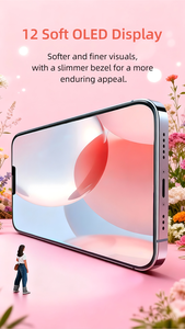 ชุดประกอบหน้าจอแสดงผล OLED แบบนุ่มสำหรับไอโฟน 12 12 โปรแผงเปลี่ยนจอ LCD ขนาด 6.61 นิ้ว ดิจิไทเซอร์ระบบสัมผัสแบบ In-cell - Product Image 2