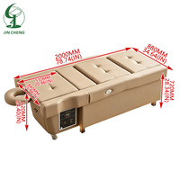 Lit de Massage Thaïlandais Multifonctionnel Jincheng pour Salon, Chaise de Pédicure et Lavage des Cheveux Électrique à Dossier Relevable, Lit de Lavage pour Tête et Spa