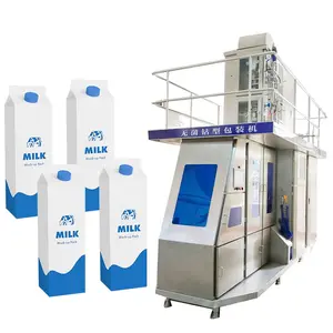 HNOC mesin pengisi susu cair otomatis, pengisian mesin kemasan susu aseptik jus karton cair otomatis